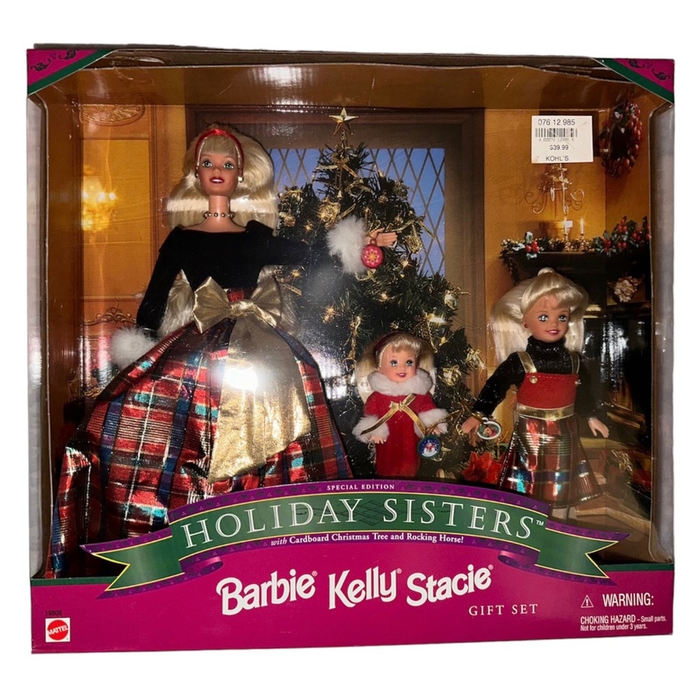 Special Edition Holiday Sisters Barbie Kelly Stacie Dolls NWT ❤️